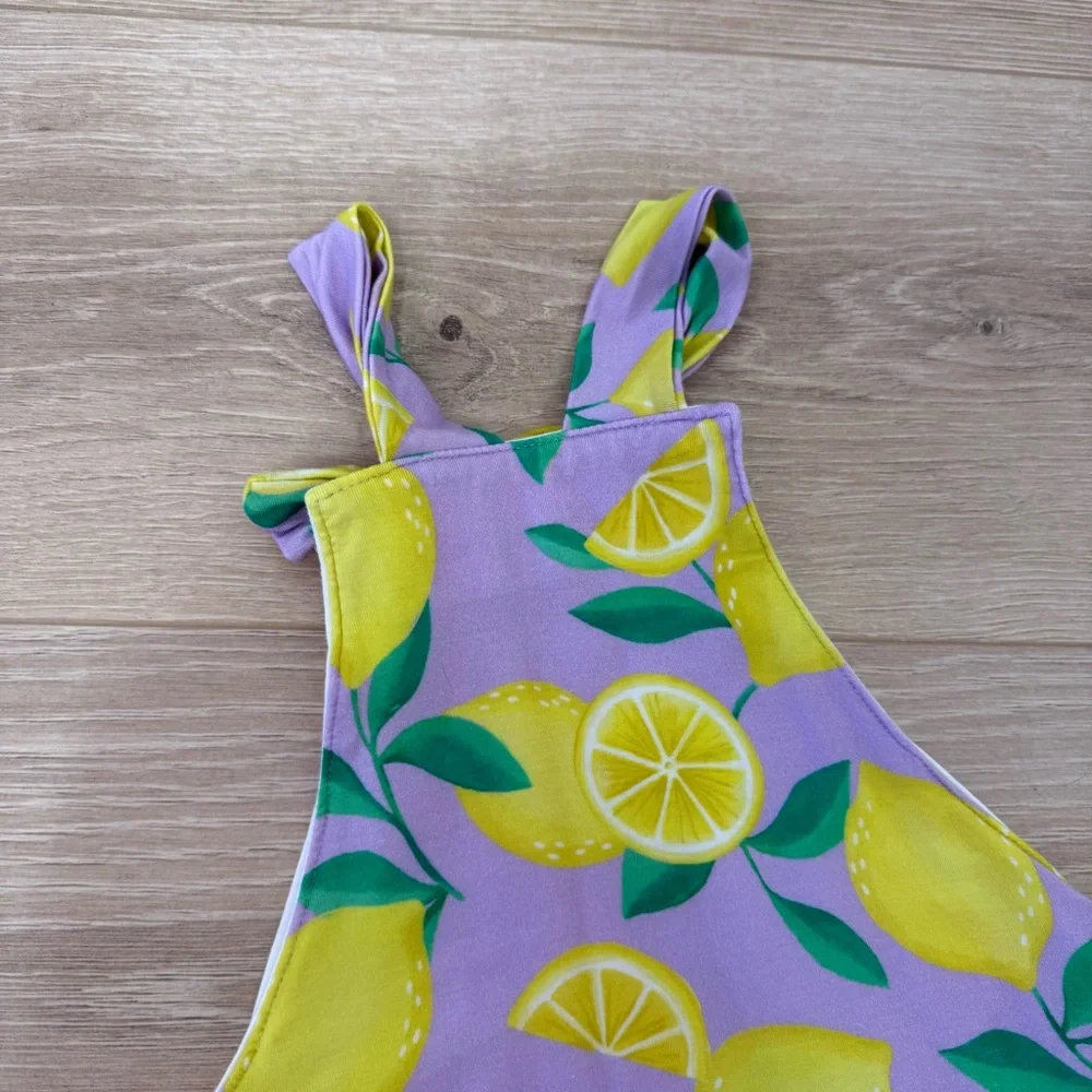 Little Sleepies Lavender Citrus Custom Bamboo Shortalls Overalls